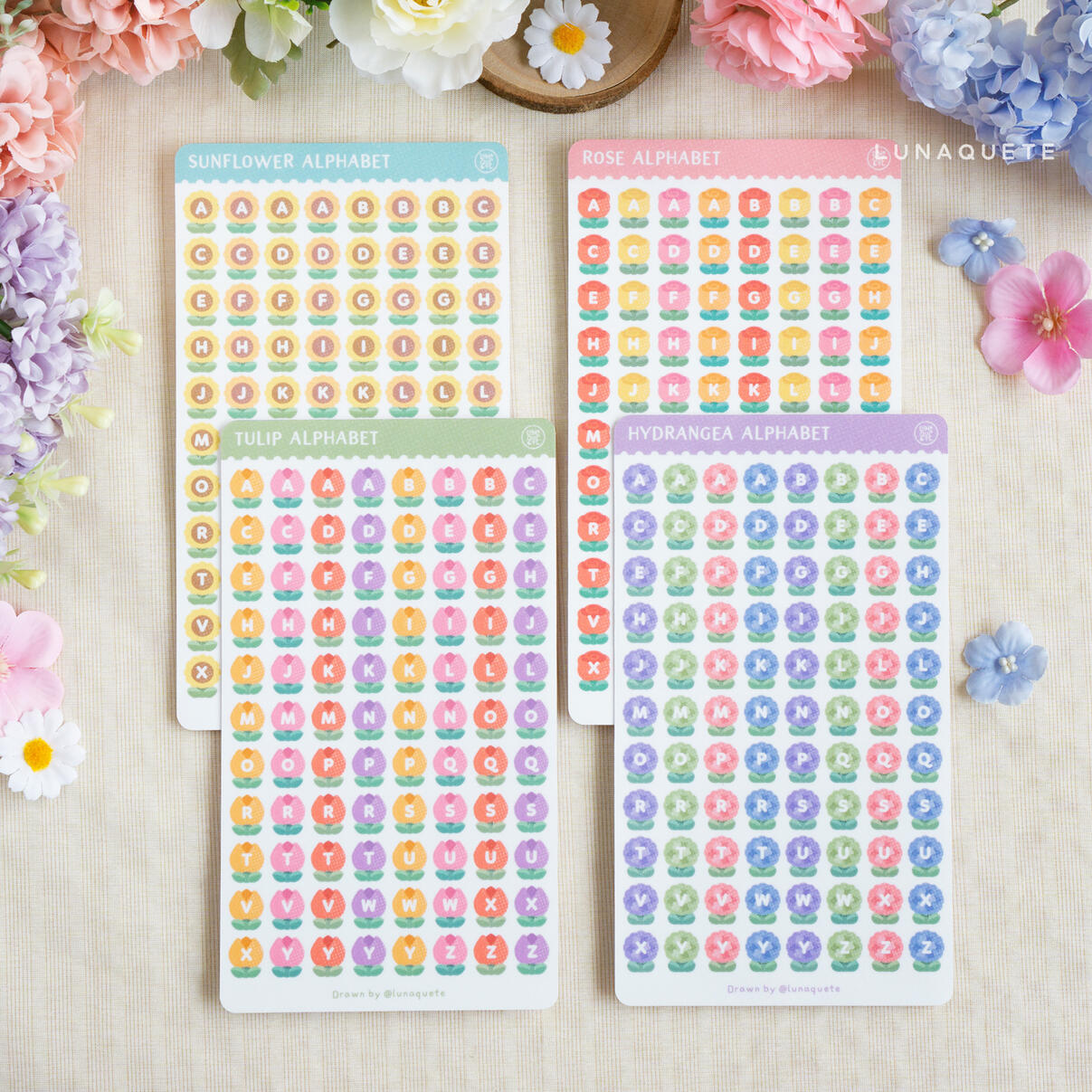 Flower Alphabet Series